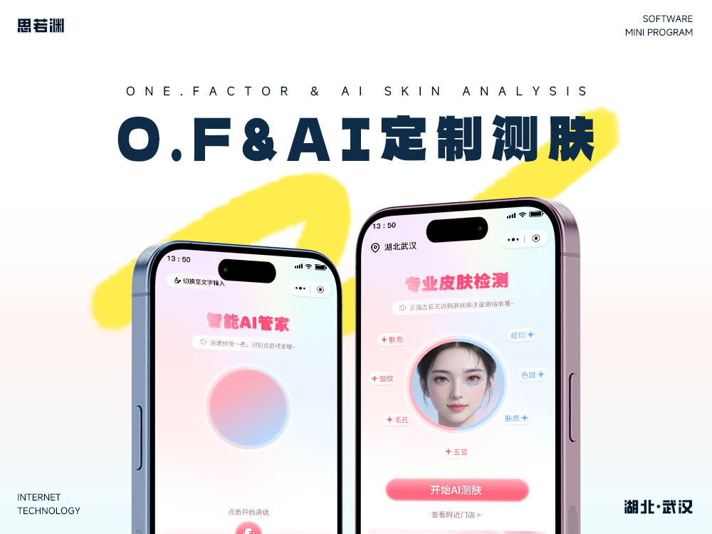 AI测肤小程序作品界面
